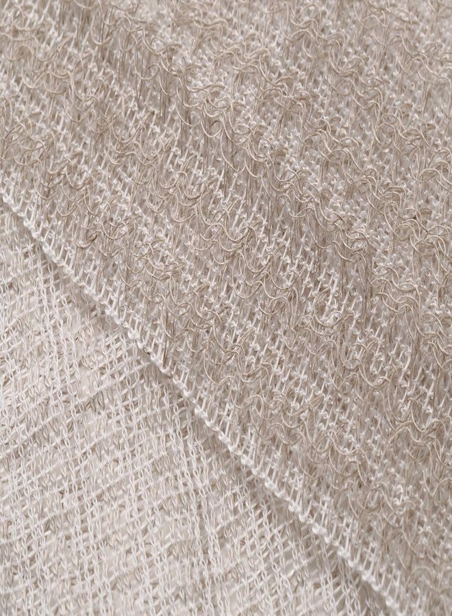Terra Distribution Exfoliating Washcloth [Made in Japan] Shower Back Scrubber, Plant-Based Body Exfoliating Towel (Linen) - Image 3